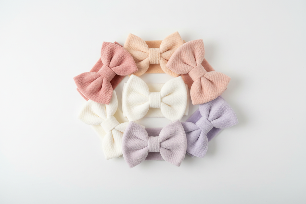Pastel Headbands Flat Lay Group
