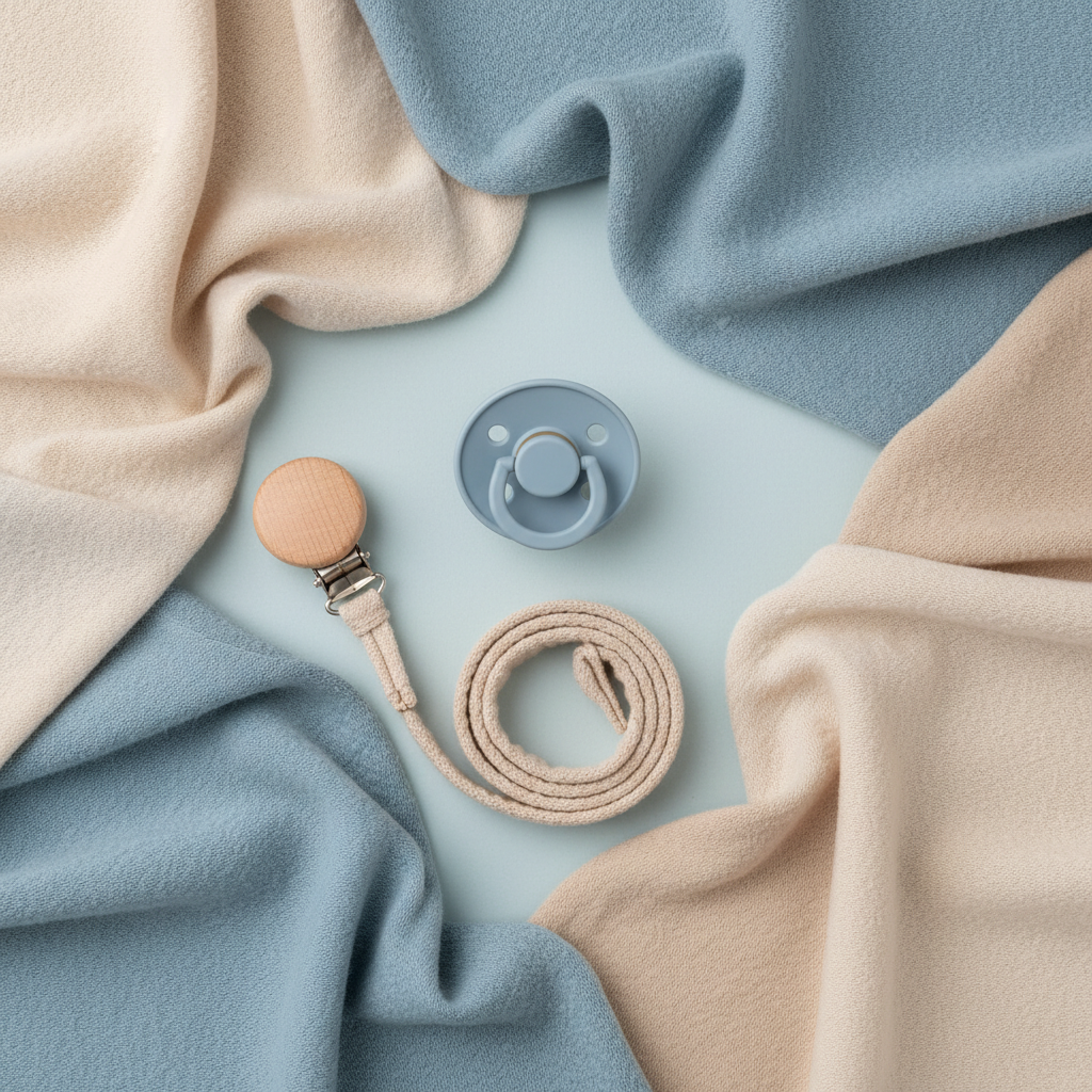 Baby Pacifier - Top-Down Flat Lay