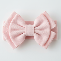 Pink Bow Headband Macro Close-up