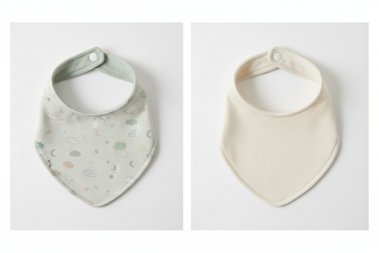 Baby Bib with Snap Buttons